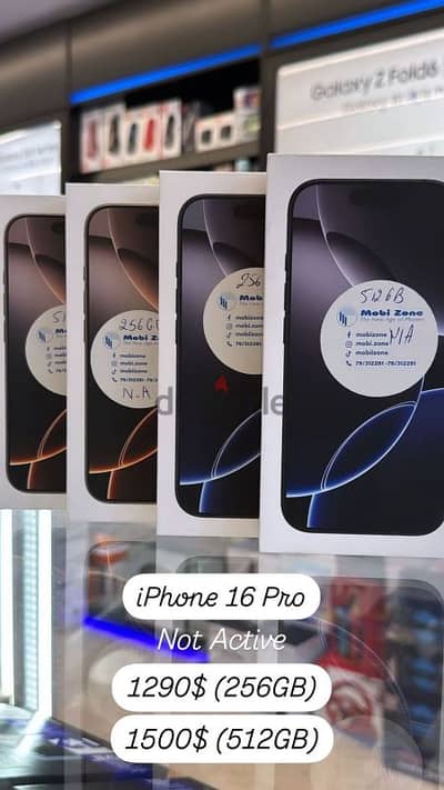 SPECIAL OFFER IPHONE 16 PRO (256GB)AND(512GB) NOT ACTIVE AVAILABLE NOW