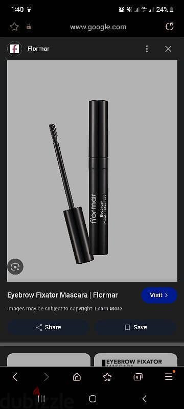 Eyebrow Fixator Mascara flormar