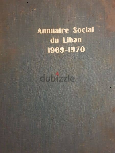 Liban,2 livres annuaire social du Liban 1969-1970 et 1970-1971 5