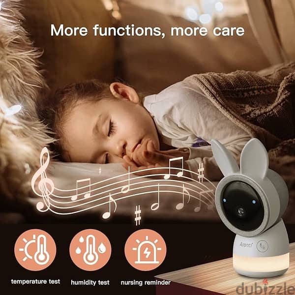 ARENTI Baby Monitor, 2K Smart Baby Camera 4