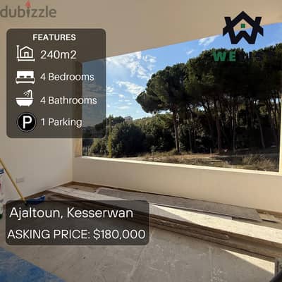 240sqm Duplex Apartment for sale in Ajaltoun