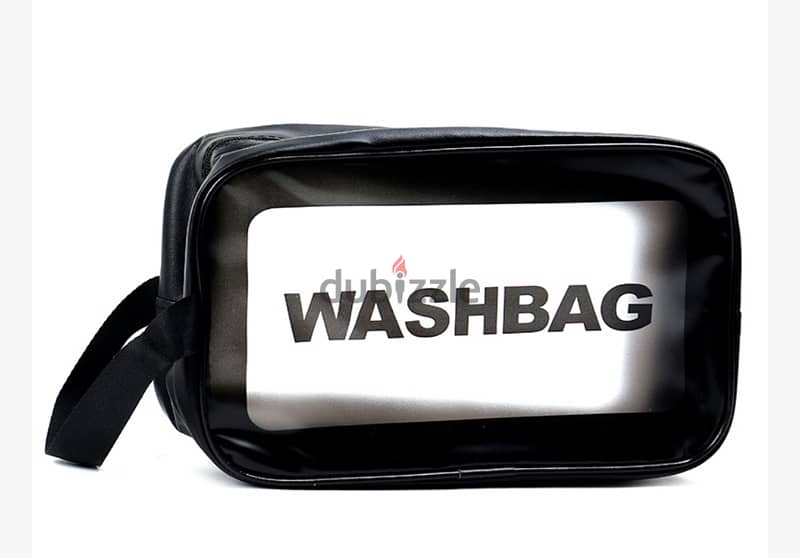 2 Waterproof Wash Bags for Cosmetics and Toiletries. 0