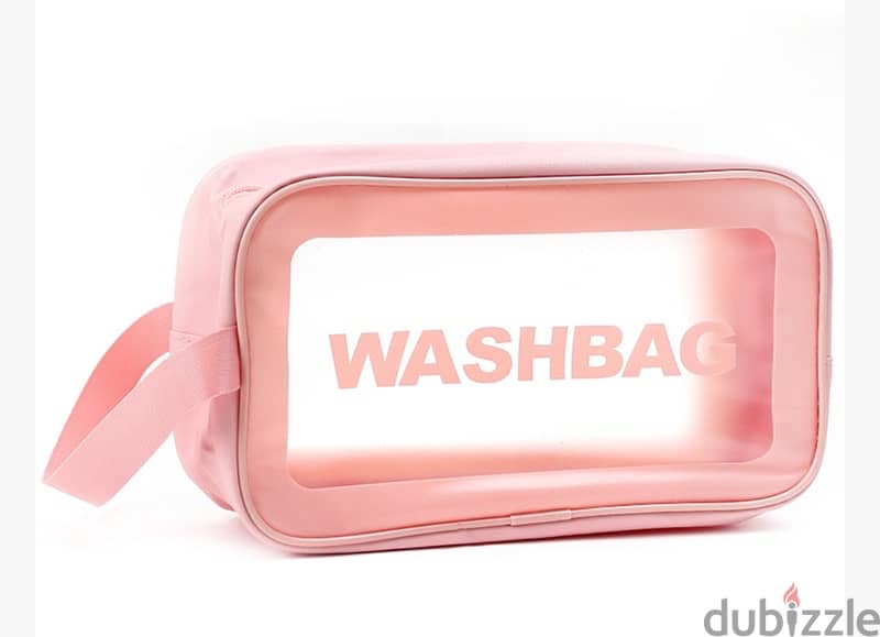 2 Waterproof Wash Bags for Cosmetics and Toiletries. 1