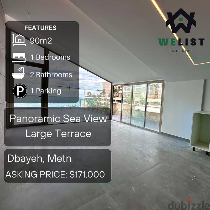 90sqm Studio Apartment for sale in Dbayeh   REF: EA24DSTD90171 0