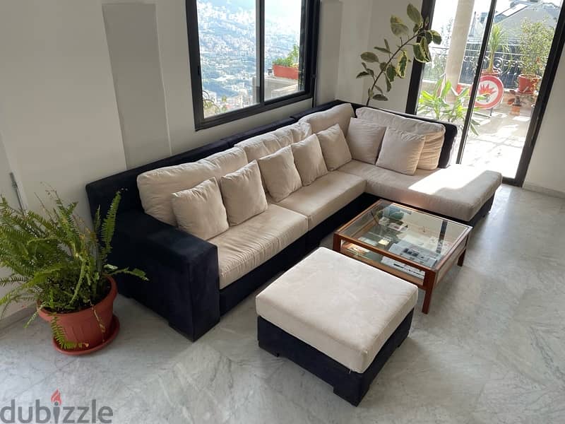 Luxury Alcantara L-Shaped Sofa – Premium Comfort & Design 0