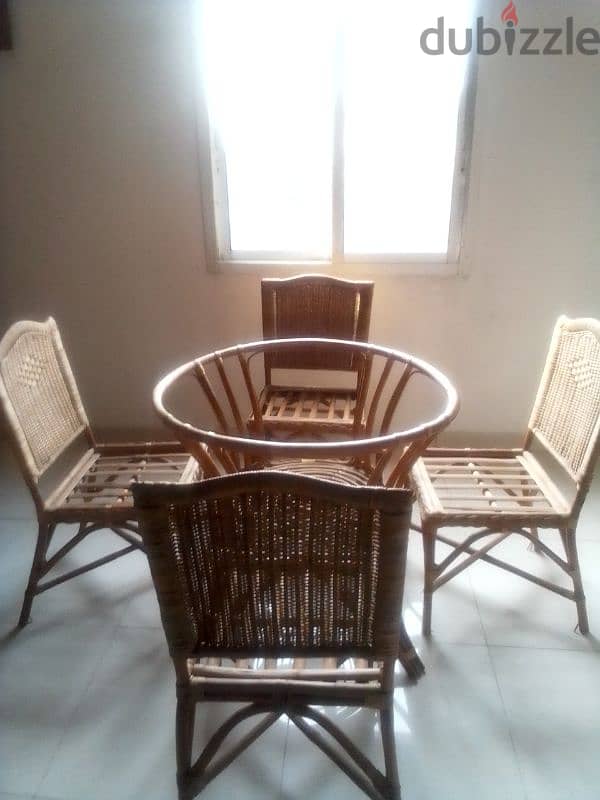 bamboo table with chairs 3