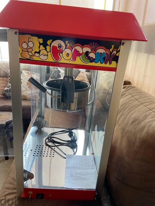 Stainless steel popcorn machine 3