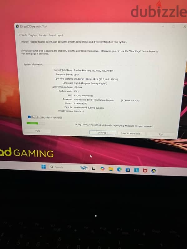 Lenovo IdeaPad Gaming 3 Laptop Great Condition! 3