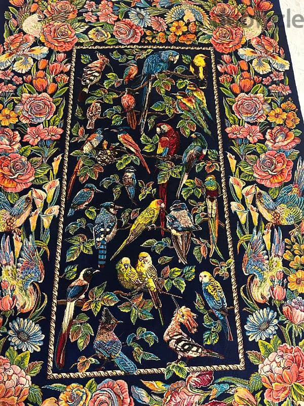 antique harir carpet 120cmx80cmسجادة حرير رائعة الجمال تابلو روعة 6