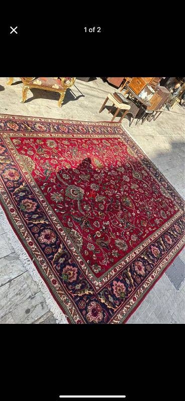 antique carpets tabriz 270x270cmسجادة عجمية انتيك لون رائع حجم كبير 1