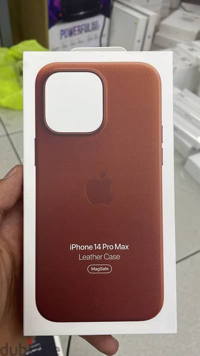 Leather case magsafe iphone 14 pro max umber Original & Best Price