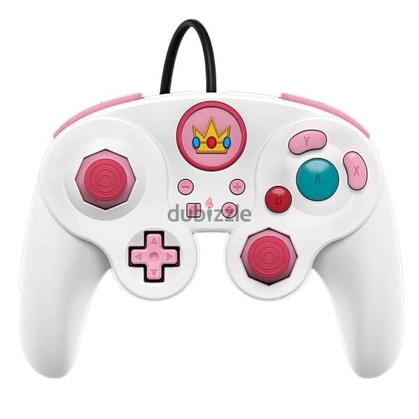 Princess Peach Wired Fight Pad Pro Controller for Nintendo Switch 1