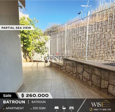 200 SQM Apartment with garden and terrace for SALE in Batroun!