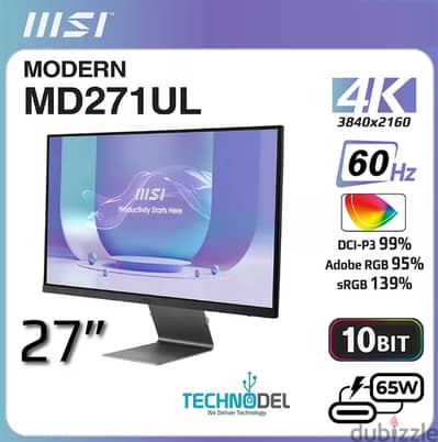 MSI MD271UL 4K SCREEN