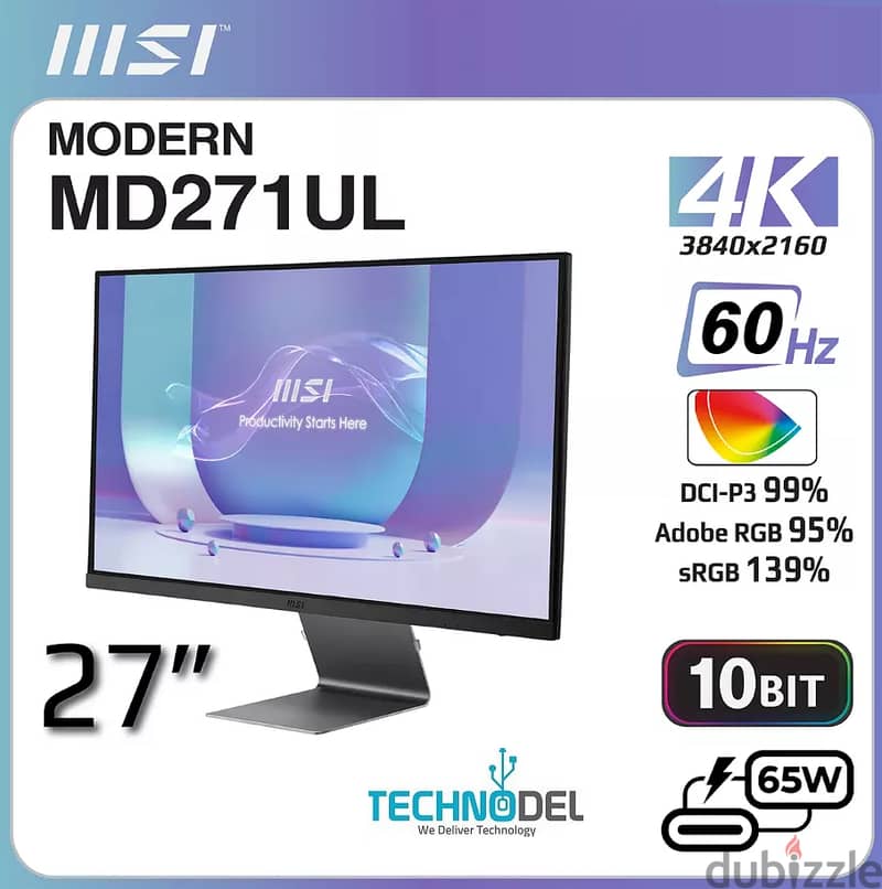 MSI MD271UL 4K SCREEN 0