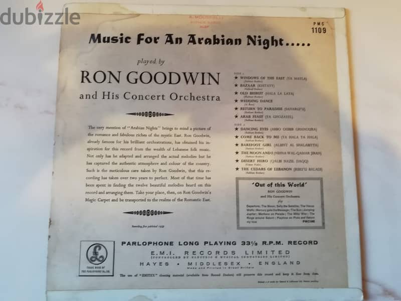 Ron Godwin music for an Arabian night 1