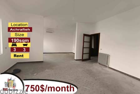 Achrafieh/Rmeil 190m2 | Rent | Prime Location | Well Lighted | AA