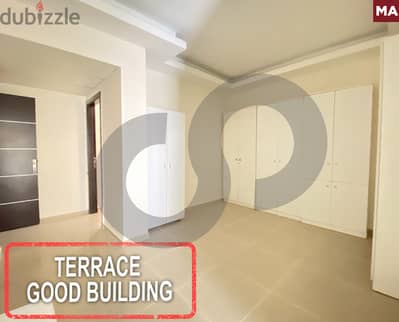 Terrace- good building- Aaramoun, Aley /عرمون, عاليه REF#MA117957