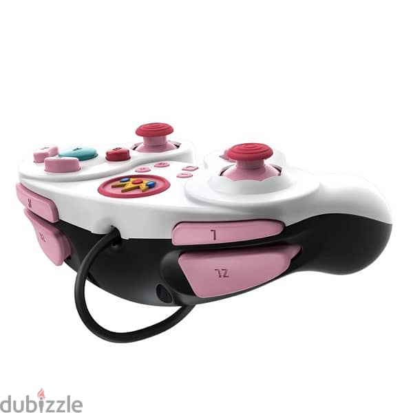 Princess Peach Wired Fight Pad Pro Controller for Nintendo Switch 3