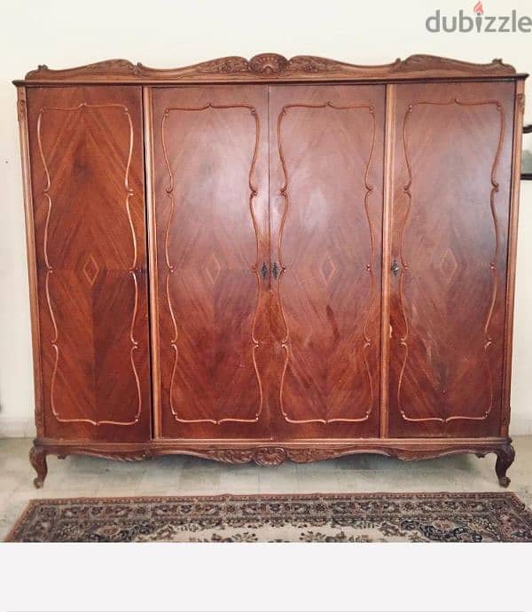 Vintage Regency armoire for clothes. 0