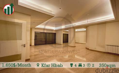 Apartment for Rent in Kfarhbab with Sea View !!