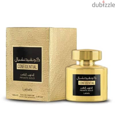 Lattafa Confidential Private Gold 100 mL EDP ‏ لطافة