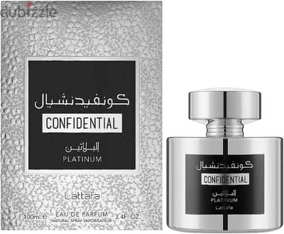 Lattafa Confidential Private Platinum 100 mL EDP ‏لطافة