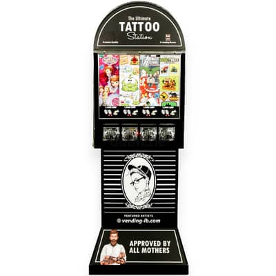 Tattoo & Stickers Vending Machine (4 Columns)  - Coin Operated