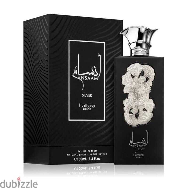 Lattafa Ansaam Silver 100mL EDP ‏ لطافة انسام 0