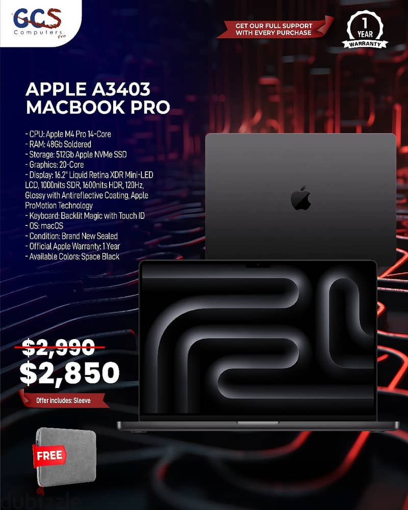 Apple A3403 MacBook Pro 0