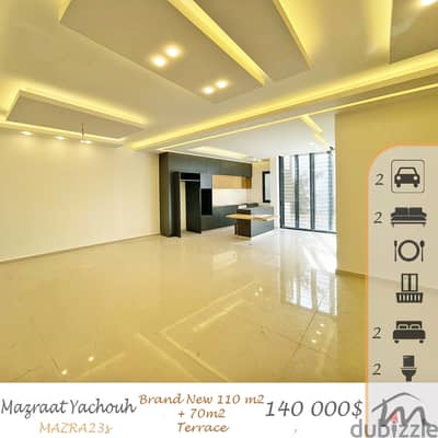 Mazraat Yashouh | Signature | Brand New Decorated 110m² + 70m² Terrace