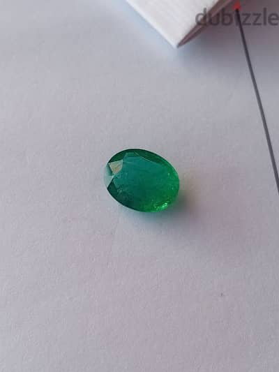 certified emerald 6.09 ct oval zambian