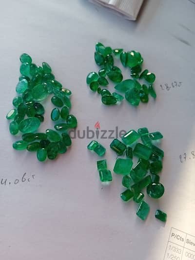 natural emerald 90 ct 3 parcel