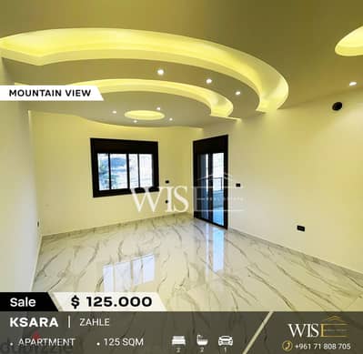 125 SQM Apartment for SALE in ksara-zahle !