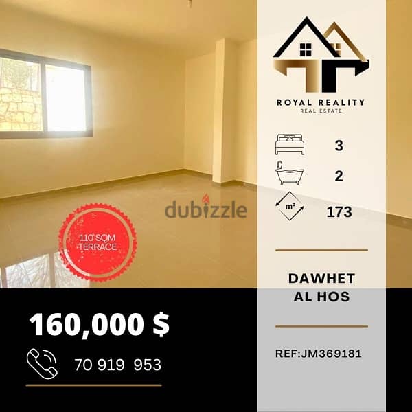 apartments for sale in dawhet el hoss - شقق للبيع في دوحة الحص 0