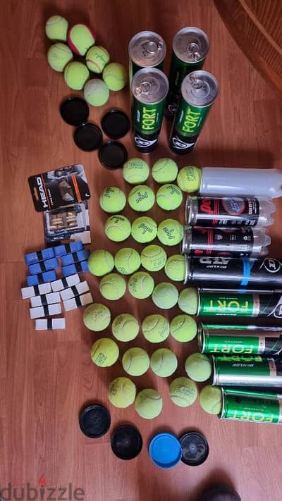 bargain price tennis balls + grips new and used