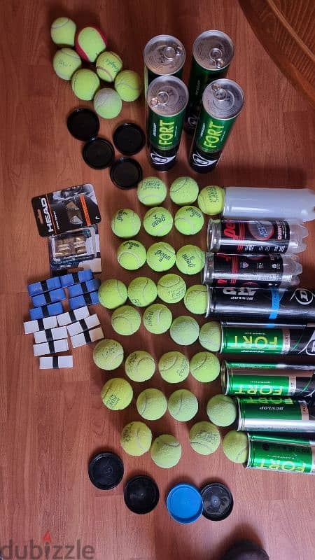 bargain price tennis balls + grips new and used 0