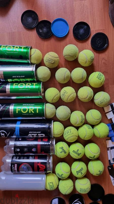 bargain price tennis balls + grips new and used 5