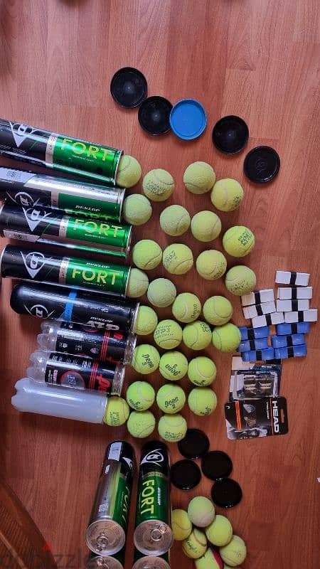 bargain price tennis balls + grips new and used 6