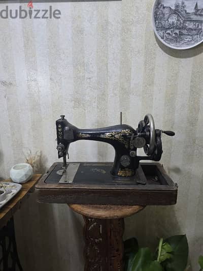 مكنة خياطه سنجر يدوية انتيك مختومة ١٩١٠ Vintage singer sewing machine