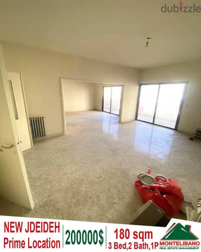 Prime Location 180 sqm Apartment for sale in Jdeideh with city view !!