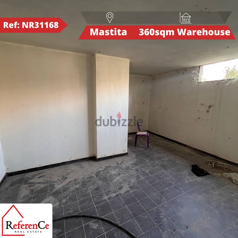 Huge warehouse in Mastita for sale مستودع ضخم للبيع في مستيتا 0