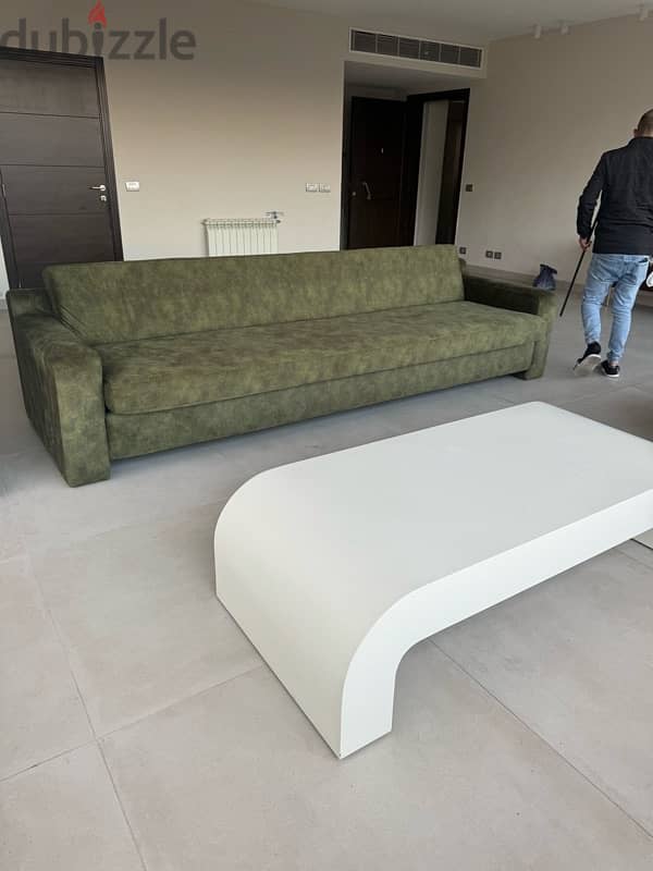 3 Meter Green Sofa 2