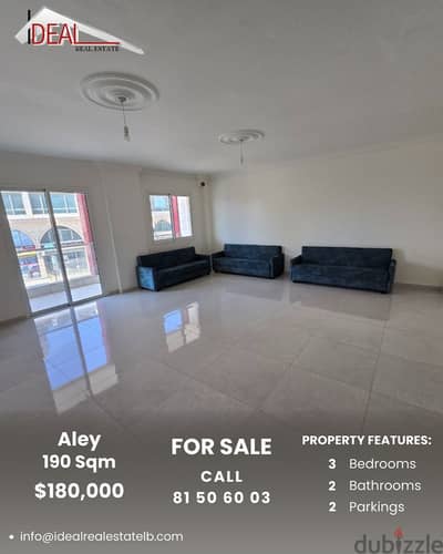 190 sqm Apartment for sale in Aley Ain Hala REF#RB6007