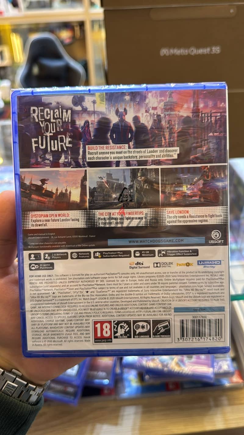 Cd ps5 watch dogs legion 1