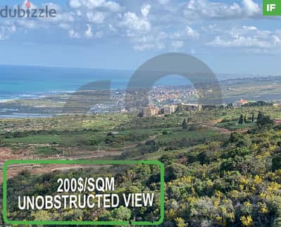 200$/sqm unobstructed view-Debbiye Chouf/دبية شوف REF#IF118030