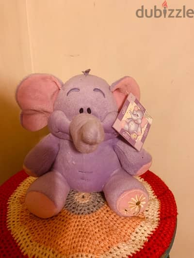 Elephant violet peluche