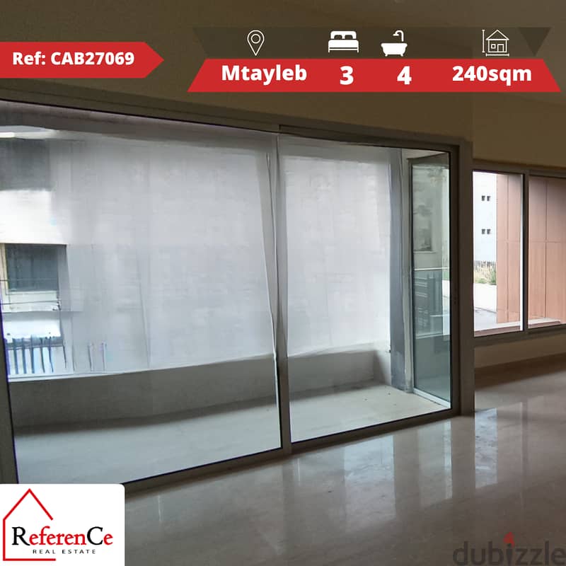 Luxury appartment for sale in mtayleb شقة فاخرة للبيع في المطيلب 0