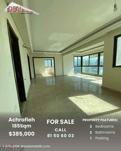 185SQM Apartment for sale in Achrafieh REF#AR11057