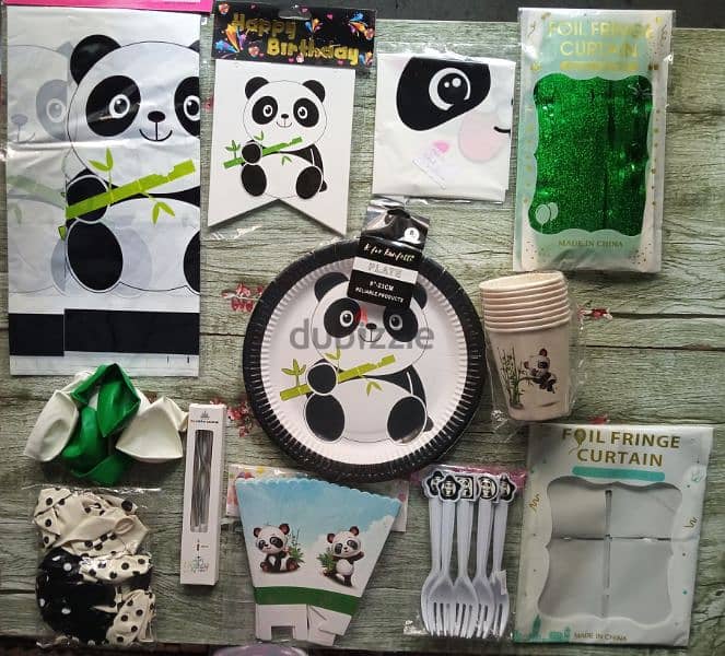 cute panda birthday decoration 1